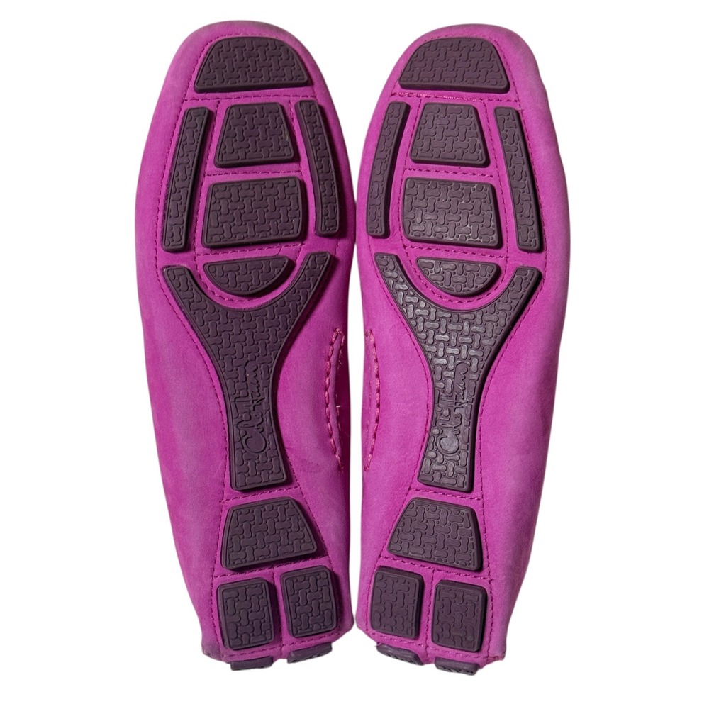 Cole Haan Fuchsia Suede Penny Loafers - Picture 8 of 9